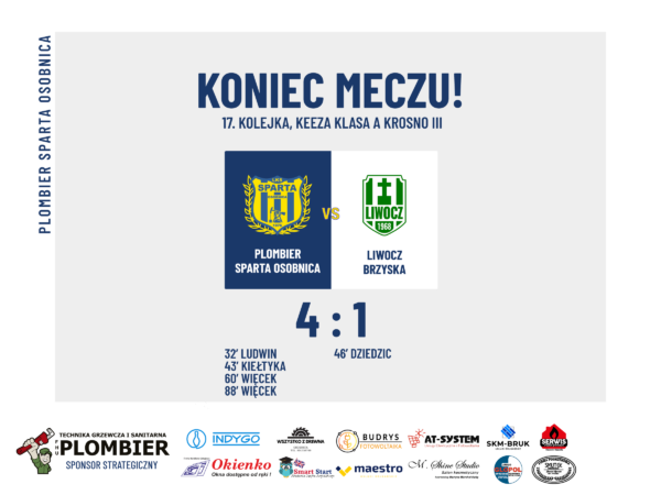 Sparta wygrała! Liwocz Brzyska pokonała!